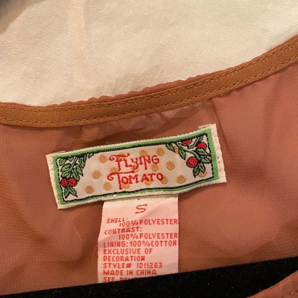 Boho Flying Tomato peasant dress with lace skirt - Picture 3 of 4